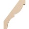 Ekena Millwork 5-inch W x 18-inch D x 24-inch H Valencia Rough Cedar Woodgrain TimberThane Knee Brace, Primed BRCUR05X18X24VALRCPR - alternate 2